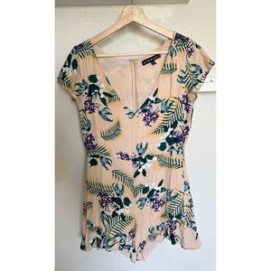 For love & lemons floral print romper
